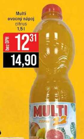 Multi ovocný nápoj citrus 1,5l