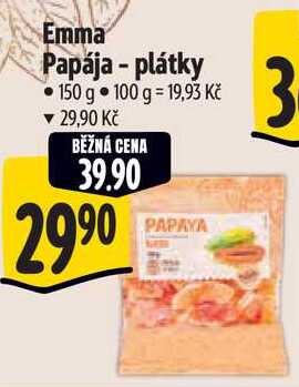 Emma Papája - plátky, 150 g