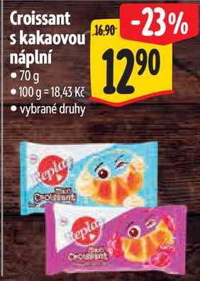 Croissant s kakaovou náplní, 70 g