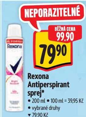 Rexona Antiperspirant sprej, 200 ml 