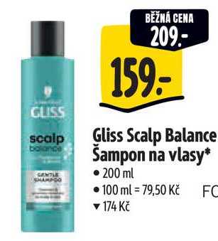 Gliss Scalp Balance Šampon na vlasy, 200 ml