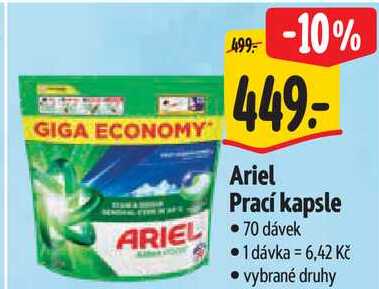 Ariel Prací kapsle, 70 dávek