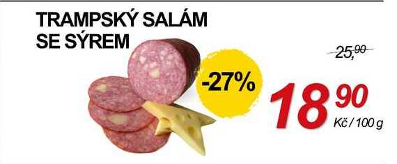 TRAMPSKÝ SALÁM SE SÝREM, 100 g