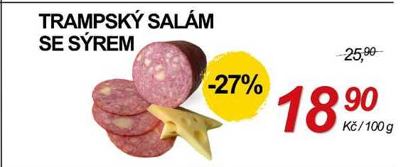 TRAMPSKÝ SALÁM SE SÝREM, 100 g