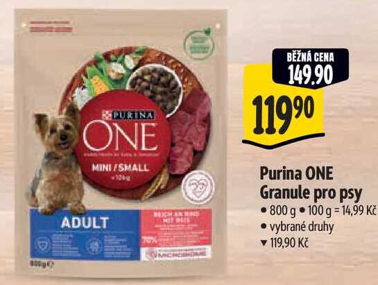 Purina ONE Granule pro psy, 800 g