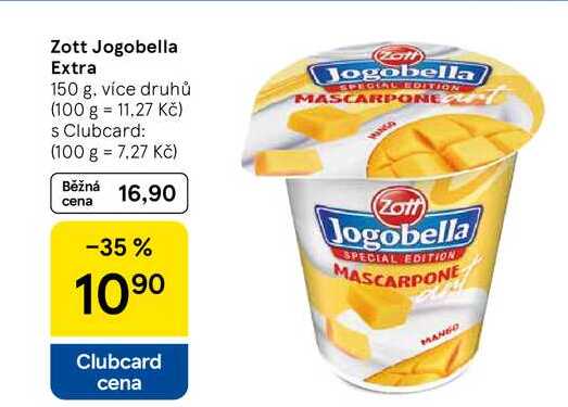 Zott Jogobella Extra, 150 g, více druhů