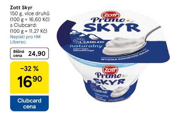 Zott Skyr, 150 g, více druhů