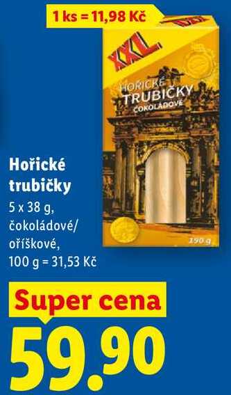 Hořické trubičky, 5x 38 g