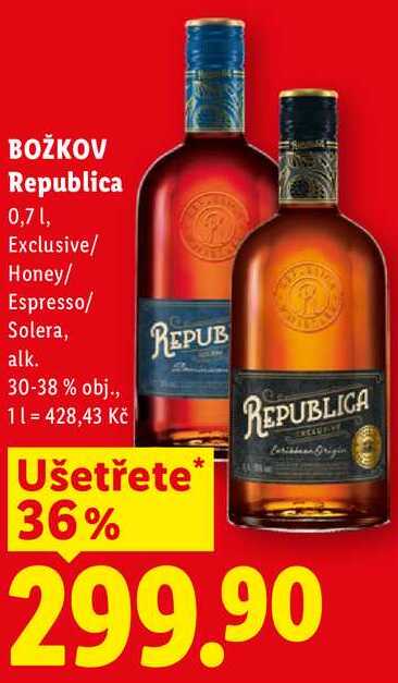 BOŽKOV Republica, 0,7 l