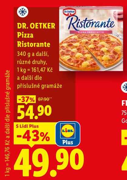 DR. OETKER Pizza Ristorante, 340 g a další
