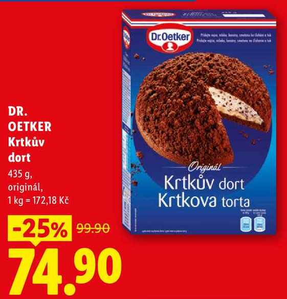 DR. OETKER Krtkův dort, 435 g