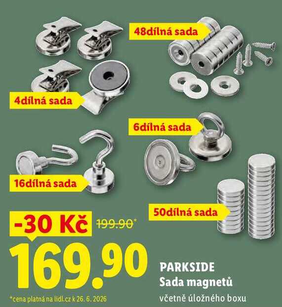PARKSIDE Sada magnetů