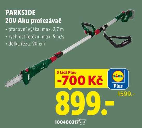 PARKSIDE 20V Aku prořezávač