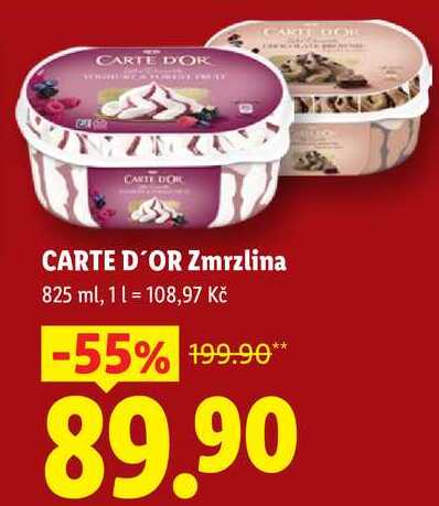 CARTE D'OR Zmrzlina, 825 ml