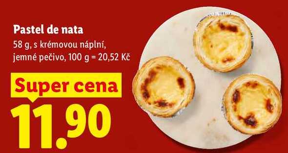 Pastel de nata, 58 g