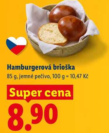 Hamburgerová brioška, 85 g