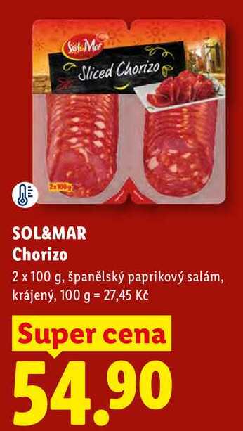 SOL&MAR Chorizo, 2x 100 g