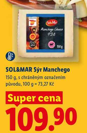 SOL&MAR Sýr Manchego, 150 g