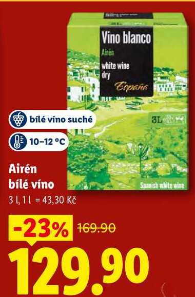 Airén bílé víno, 3 l