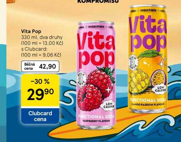 Vita Pop, 330 ml, dva druhy
