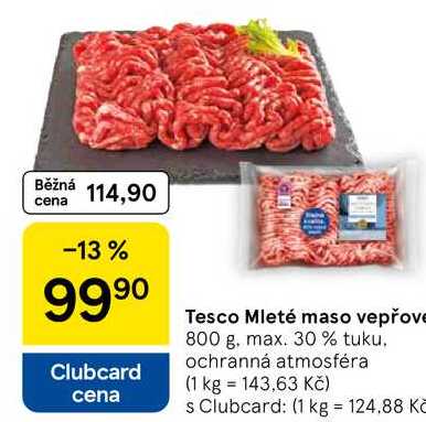 Tesco Mleté maso vepřove, 800 g