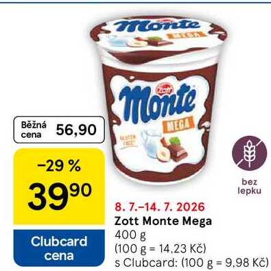 Zott Monte Mega, 400 g
