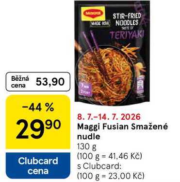 Maggi Fusian Smažené nudle, 130 g