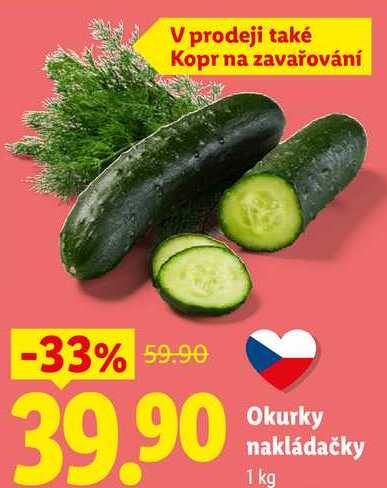 Okurky nakládačky, 1 kg