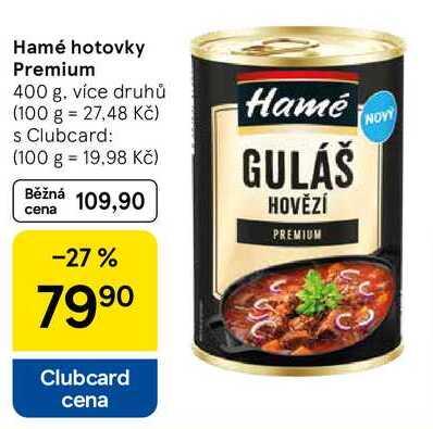 Hamé hotovky Premium, 400 g