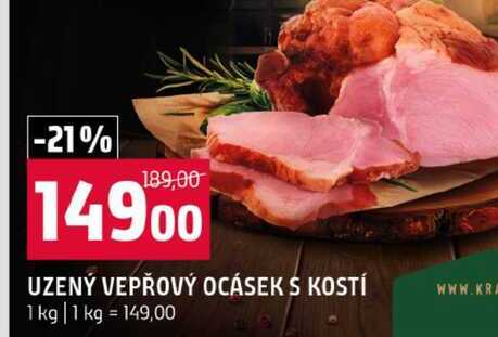 UZENÝ VEPŘOVÝ OCÁSEK S KOSTÍ 1 kg
