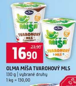 OLMA MÍŠA TVAROHOVÝ MLS 130 g vybrané druhy