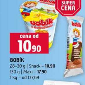BOBÍK 28-30 g Snack 130 g Maxi