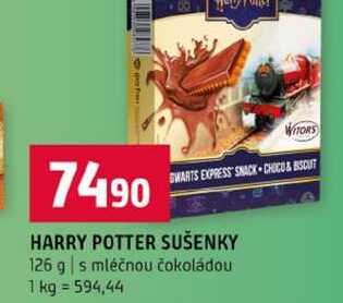 HARRY POTTER SUŠENKY 126 g s mléčnou čokoládou