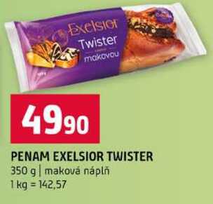 PENAM EXELSIOR TWISTER 350 g maková náplň 