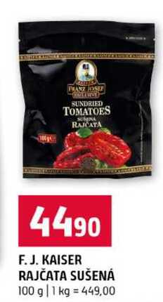 F. J. KAISER RAJČATA SUŠENÁ 100 g