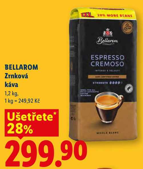 BELLAROM Zrnková káva, 1,2 kg