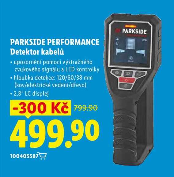PARKSIDE PERFORMANCE Detektor kabelů