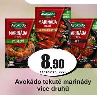 Avokádo tekuté marinády