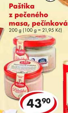 Paštika z pečeného masa, pečínková, 200 g