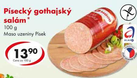 Písecký gothajský salám, 100 g