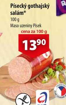 Písecký gothajský salám, 100 g