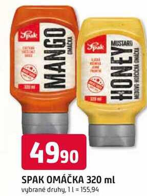 SPAK OMÁČKA 320 ml