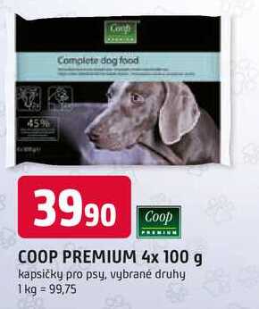 COOP PREMIUM 4x 100 g kapsičky pro psy