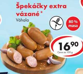 Špekáčky extra vázané, 100 g