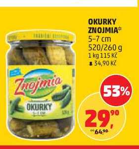 Znojmia Okurky 5-7 cm 520g