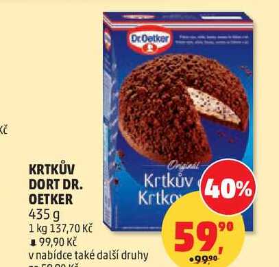 Dr. Oetker Krtkův dort 435g