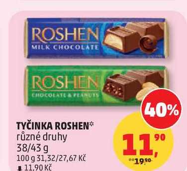 ROSHEN TYČINKA 38/43 g