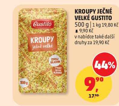 GUSTITO KROUPY JEČNÉ VELKÉ 500 g