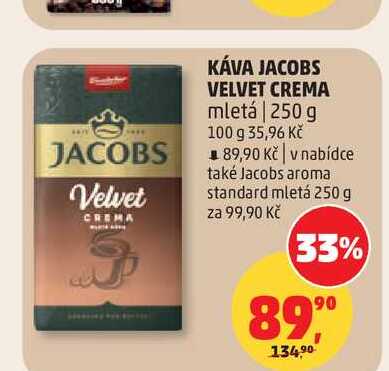 JACOBS VELVET CREMA mletá 250 g
