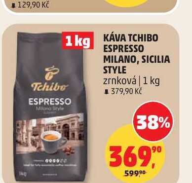 TCHIBO ESPRESSO MILANO, SICILIA STYLE zrnková káva 1 kg